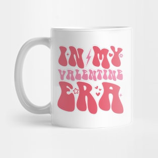 Retro Groovy In My Valentine Era Valentine Day Womens Girls Mug